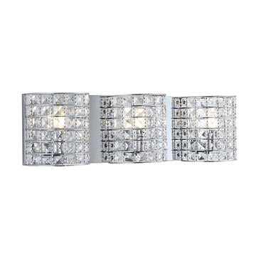 Clara Deco Metal/Crystal Classic Glam LED Vanity Light - JONATHAN Y